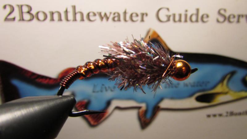 rootbeer death stonefly nymph, salmon fishing, steelhead fishing