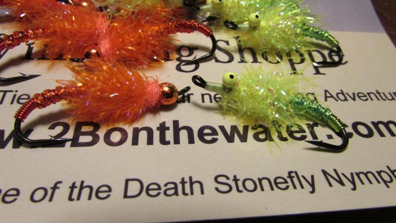 orange death stonefly nymph, salmon fly fishing, pulaski, salmon river