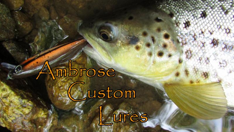 ambrose custom lures, brown trout, wild brown trout